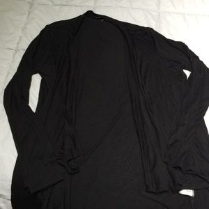 acemi Black Lightweight Open-front Cardigan